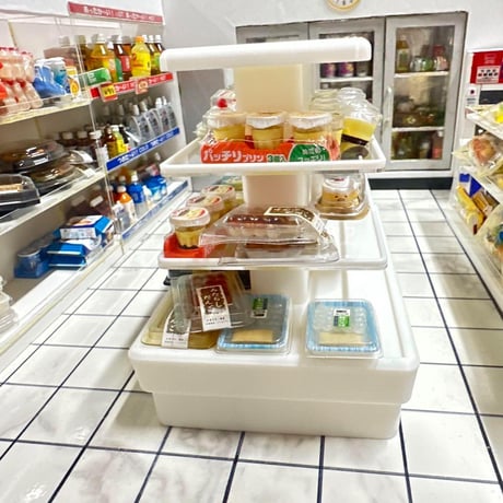 ミニチュア　コンビニデザート棚　什器　リーメントに　ドールハウスに　シルバニア