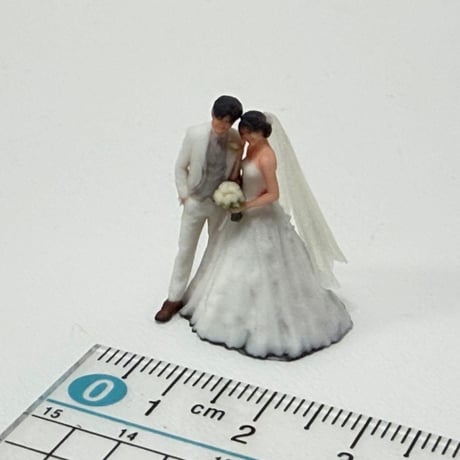 1/64 ウエディング　結婚式　フィギュア　ミニチュア　ジオラマ　ミニカー