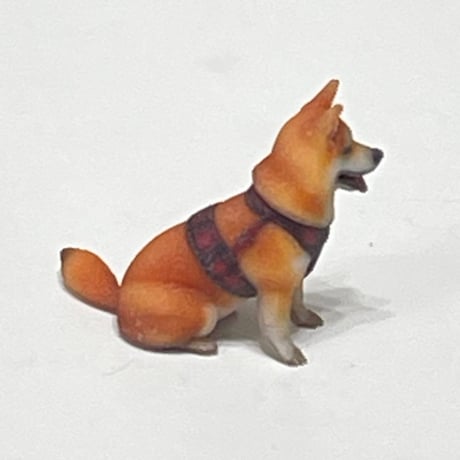 1/64 柴犬　犬　フィギュア　完成品　ミニカー　トミカ　ジオラマに　精密　リアルフィギュア　ミニチュアイメージ