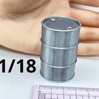 1/18 ドラム缶　ミニチュア　フィギュア　完成品　ミニカーに　1/64より大