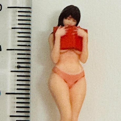1/43 オーシャンコスモス　読書　フィギュア　ミニカーに　リアルフィギュア