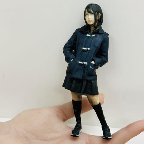 1/12 JKNP フィギュア　完成品　　ミニカーに　リアルフィギュア　ミニチュアイメージ　女子高生　ドールハウスに