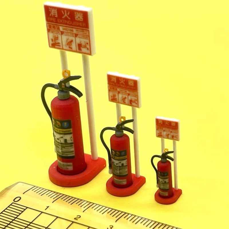 1/16 1/24 1/35 消火器とスタンド フィギュアに 1/64より大