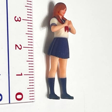 1/43 セーラー服ハート　フィギュア　ミニカー　ジオラマ　1/64より大　JK