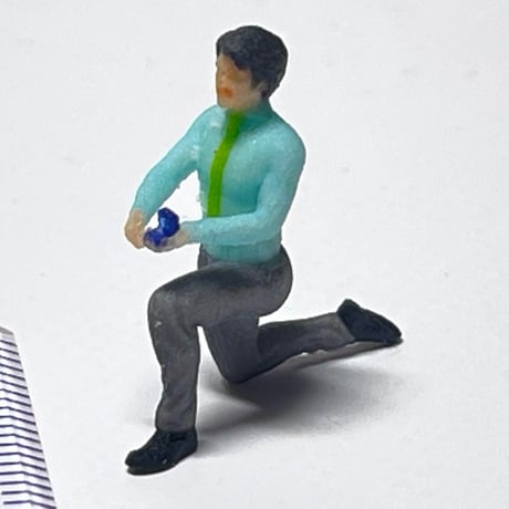 1/64 フィギュア　結婚してください　完成品　ミニカー　ジオラマに　3D