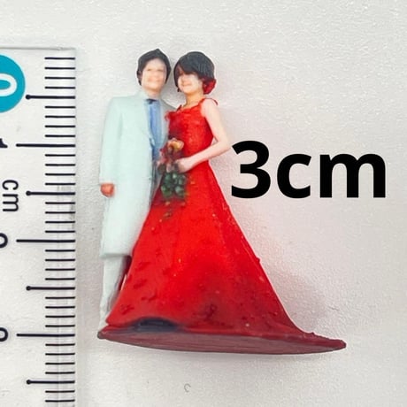 3cm ウエディング　フィギュア　ミニチュア　完成品　1/64より大