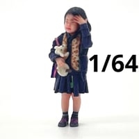 1/64 子供　フィギュア　子供フィギュア　ミニチュア　ミニカーに　ジオラマ  ミニチュア