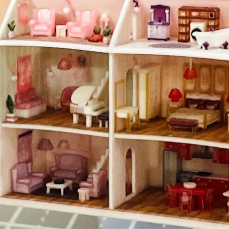 ミニチュア　ドールハウス　ミニミニドールハウス　リカちゃんに　完成品　住宅模型