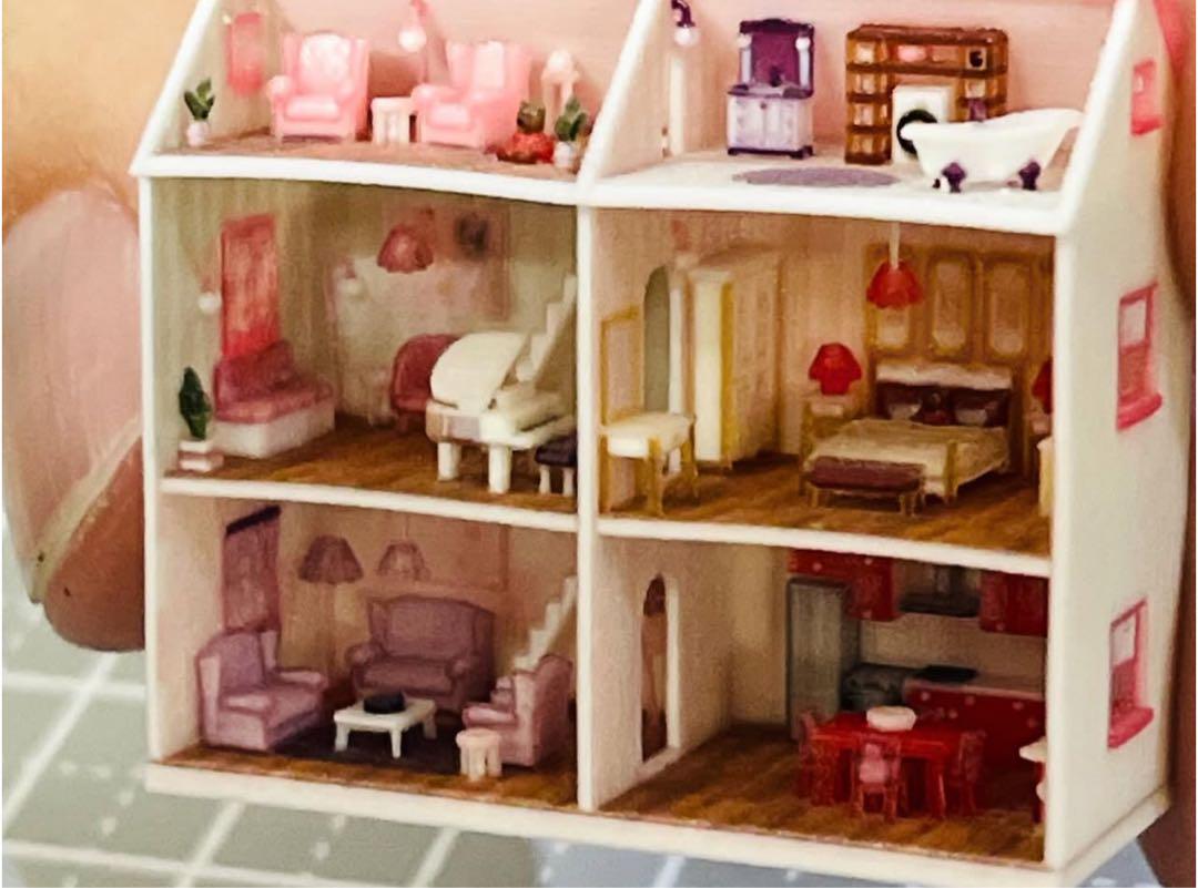 ミニチュア ドールハウス ミニミニドールハウス リカちゃんに 完成品 
