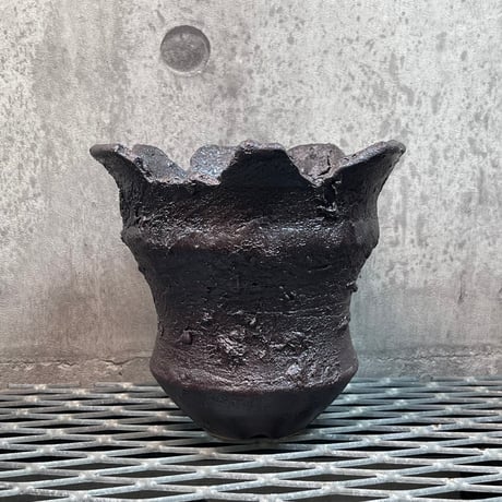 アダチマリ　植木鉢　鉢植　作家鉢　陶器鉢　ART グラキリス　美中古　鉢　作家 アダチマリ 植木鉢 鉢植 作家鉢 陶器鉢 ART グラキリス 美中古