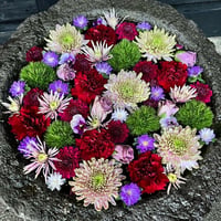 花手水アートで住空間を明るく「花手水」で作る、夢のような居心地の良い空間へ　ジークレキャンバス L
