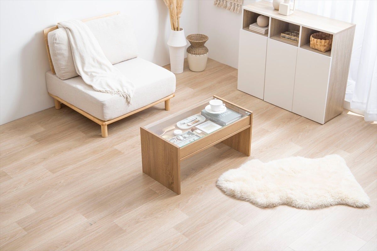 Lana ガラス天板センターテーブル | cocofage