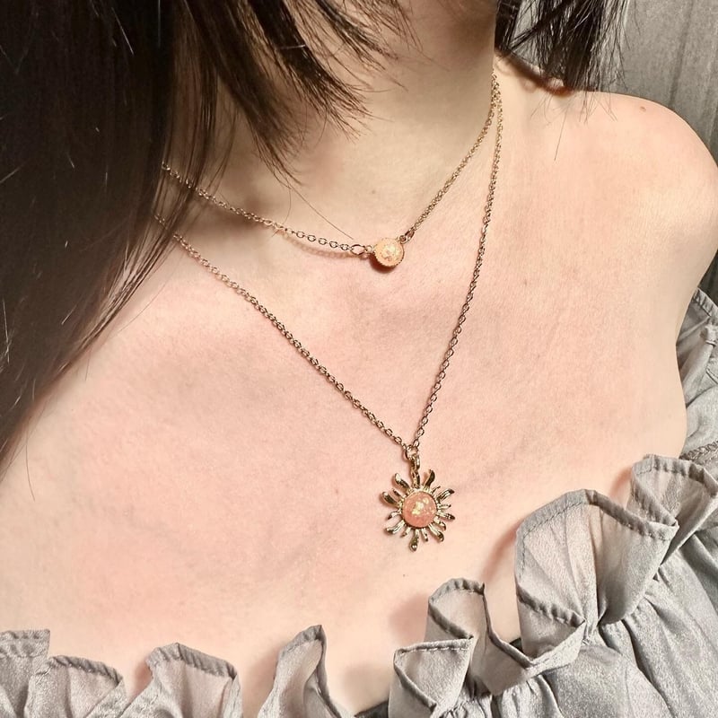 C 太陽モチーフ ネックレス 太陽モチーフネックレス | instinctive feeling