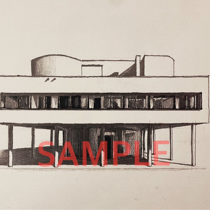 NO.002/Original:Villa Savoye | TS DRAWING FACTORY NO.002/Original:Villa Savoye | TS DRAWING FACTORY