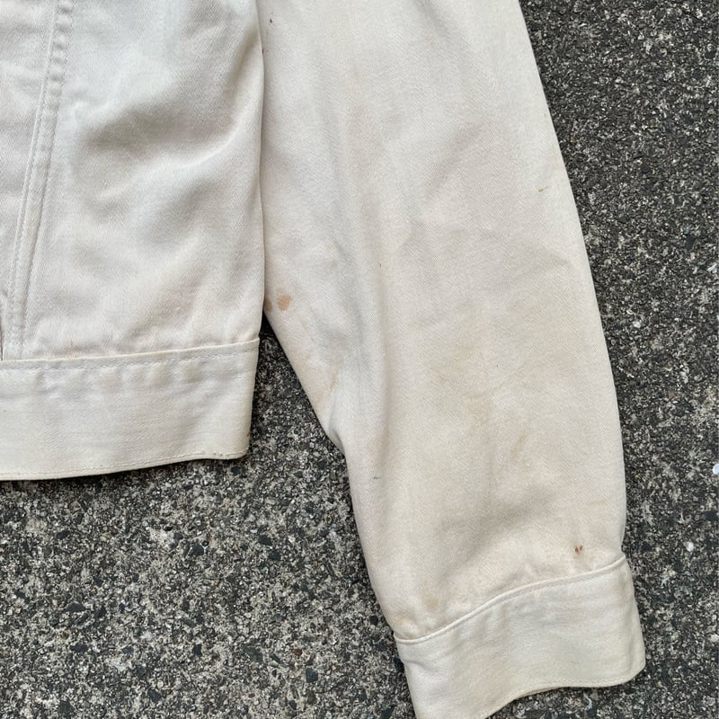 60s Levi's 940Bxx BIGE white denim jacket | 古着屋 匠人