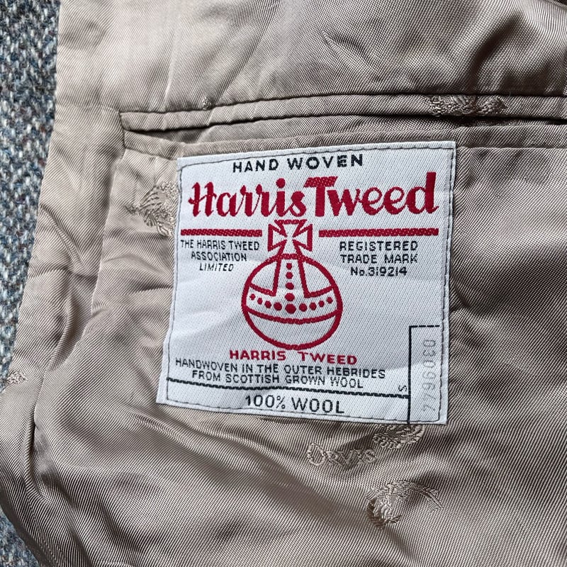 90s Harris Tweed×ORVIS tailored jacket 【double 90s Harris Tweed×ORVIS tailored jacket 【double