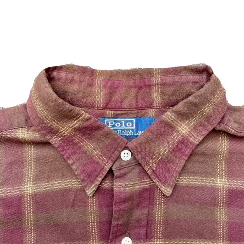 Ralph Lauren　Lowell Sport　チェックシャツ　L　９０ｓ 90s Ralph Lauren ''Lowell Sport'' plaid shirt |
