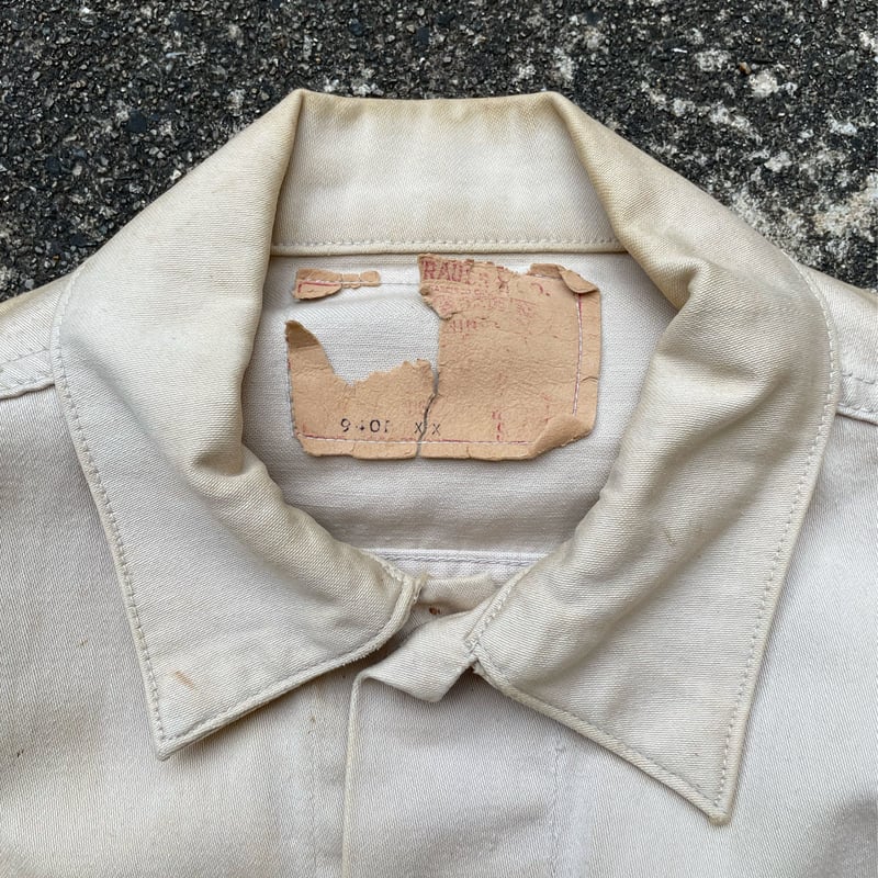 60s Levi's 940Bxx BIGE white denim jacket | 古着屋 匠人 60s Levi's 940Bxx BIGE white denim jacket | 古着屋 匠人