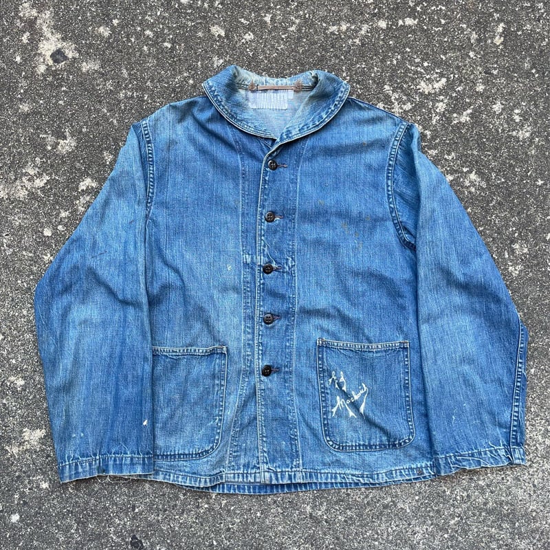 40s usnavy ショールカラー カバーオール | 古着屋 匠人
