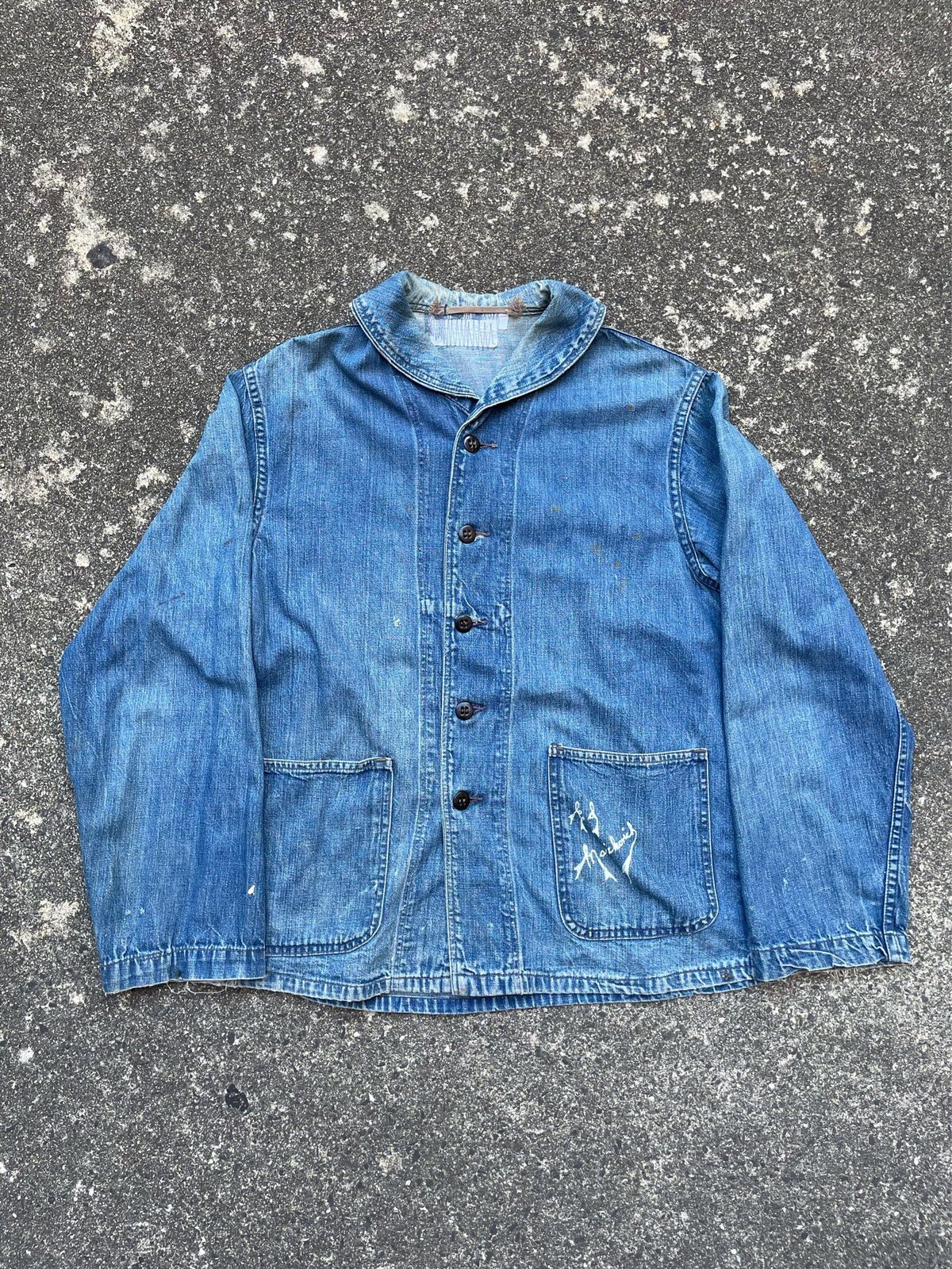 40s usnavy ショールカラー カバーオール | 古着屋 匠人