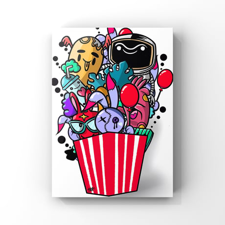 壁掛けアート「popcorrrn!!!」