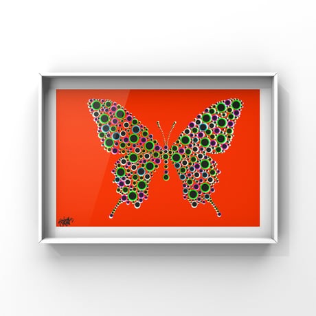 DesignArtパネル No.19「Dotrfly」/RED