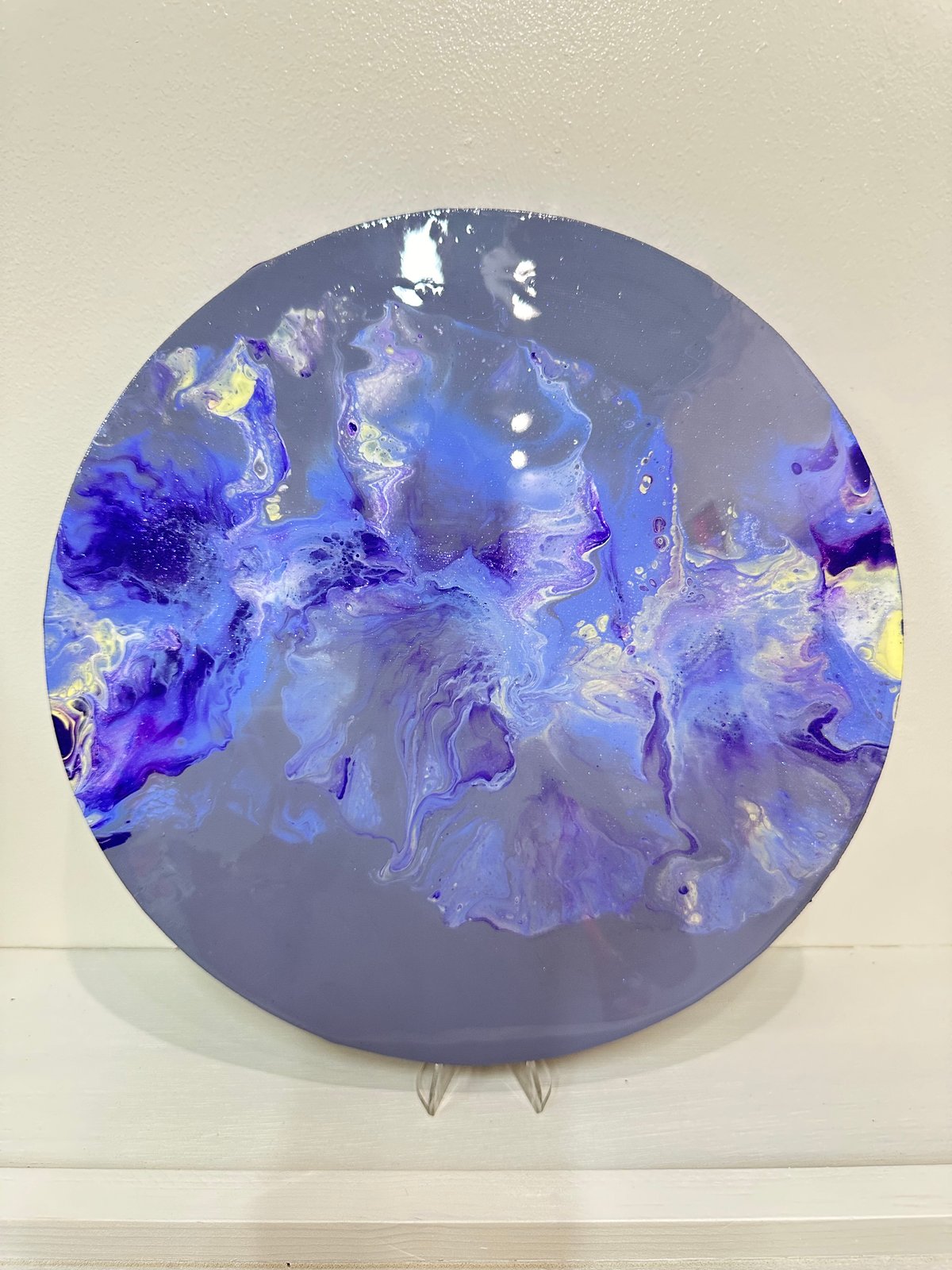 風の靡〜Purple 直径30㎝ キャンバスアート | MIMAJAPAN ART'STORE