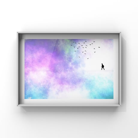 壁掛けアート 「幻想の旅人」