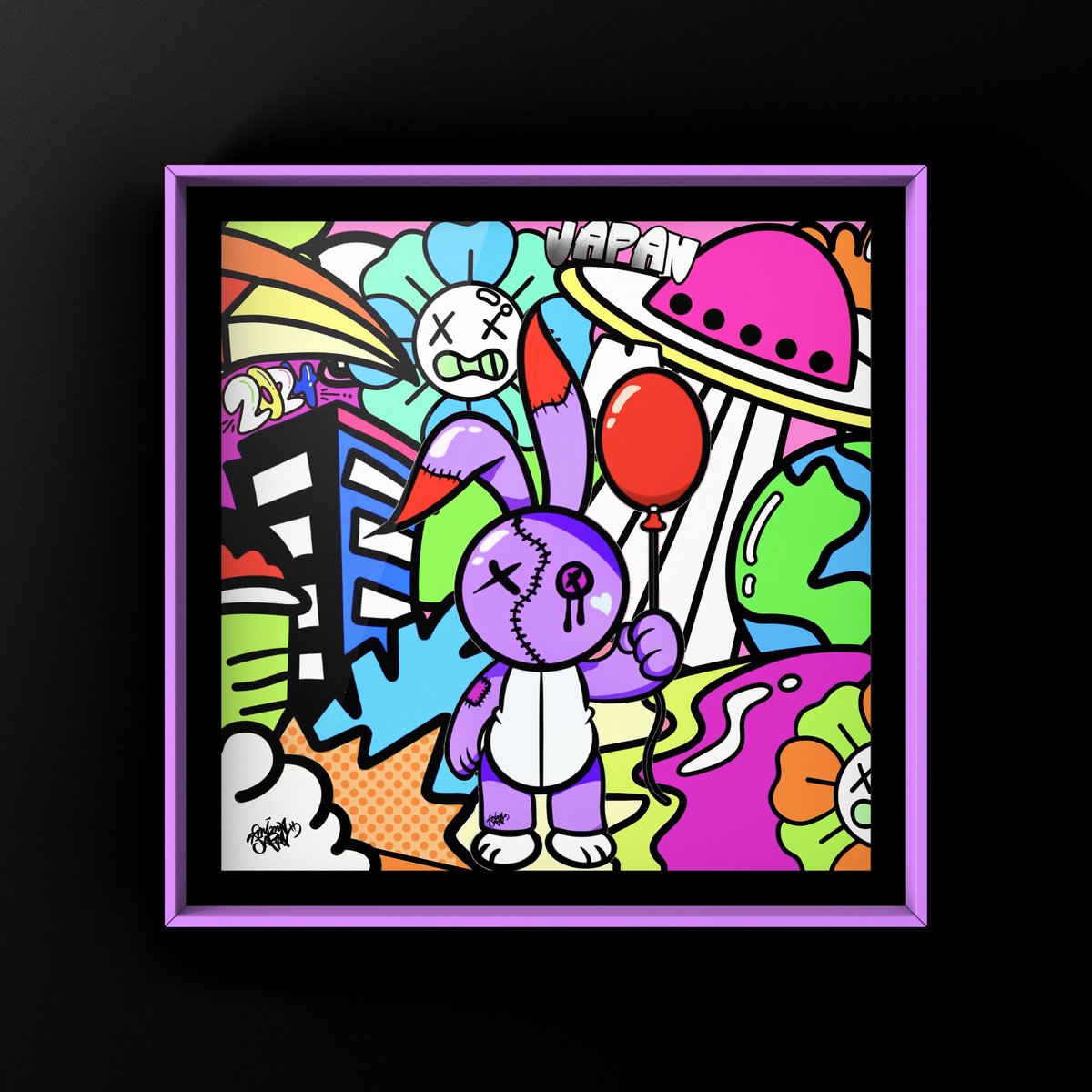 ラビットちゃん2024yearDX」スクエア | MIMAJAPAN ART'STORE