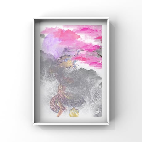 壁掛けアート「SAKURA〜雲が唸る頃」
