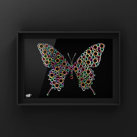 DesignArtパネル No.19「Dotrfly」/BLACK