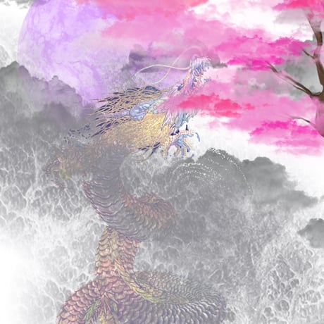 壁掛けアート「SAKURA〜雲が唸る頃」