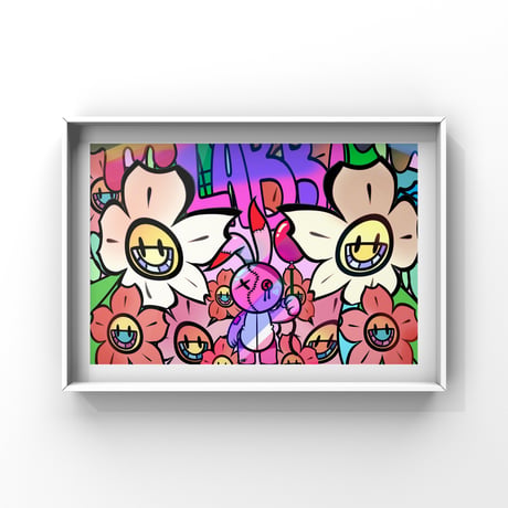「SAKURA‘RabbitWorld！」壁掛アート