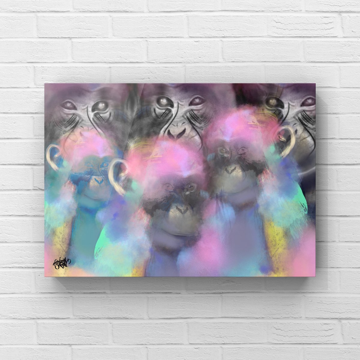 壁掛けアート「見ざる聞かざる言わざる」 | MIMAJAPAN ART'STORE