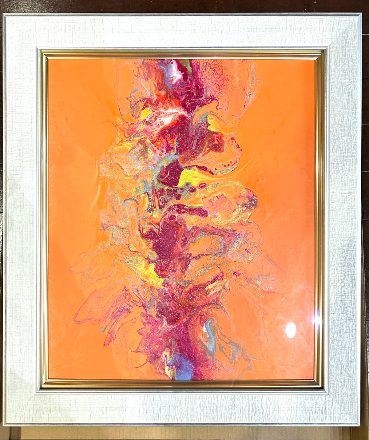 深淵にみる希望 / 抽象画 額縁セット 53×44㎝ 原画1点のみ モダンアート 絵画／Title「Flare」 額縁込 | MIMAJAPAN ART'STORE