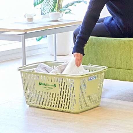 【在庫限り】　TRUSCO　CHAIIiance   茶がら入り　買い物かご　30L