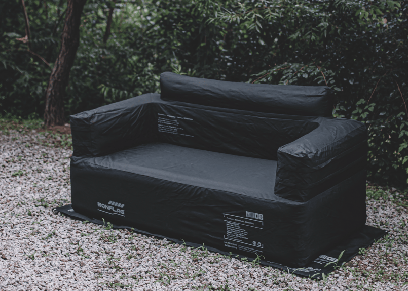 BONFLAGE ブラック エアーソファ 2人掛け 全カラー再入荷】キャンプ エアーソファ タクティカル 2人用