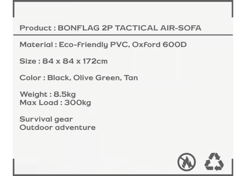 BONFLAG Tactical Air Sofa 2P | Territory Task BONFLAG Tactical Air Sofa 2P | Territory Task