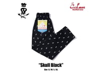 COOKMAN シェフパンツ Chef Pants Skull Black [231-31804]