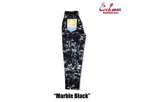 COOKMAN シェフパンツ Chef Pants Marble Black [231-31803]