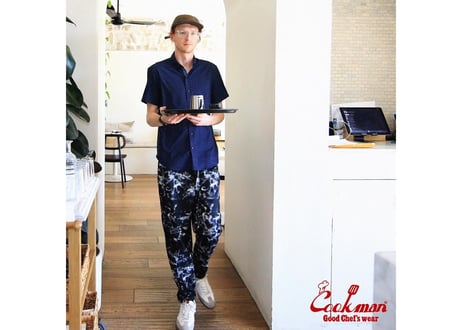 COOKMAN シェフパンツ Chef Pants Marble Black [231-31803]