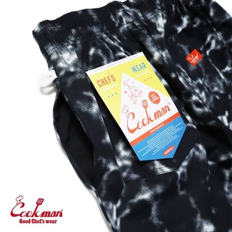 COOKMAN シェフパンツ Chef Pants Marble Black [231-31803]