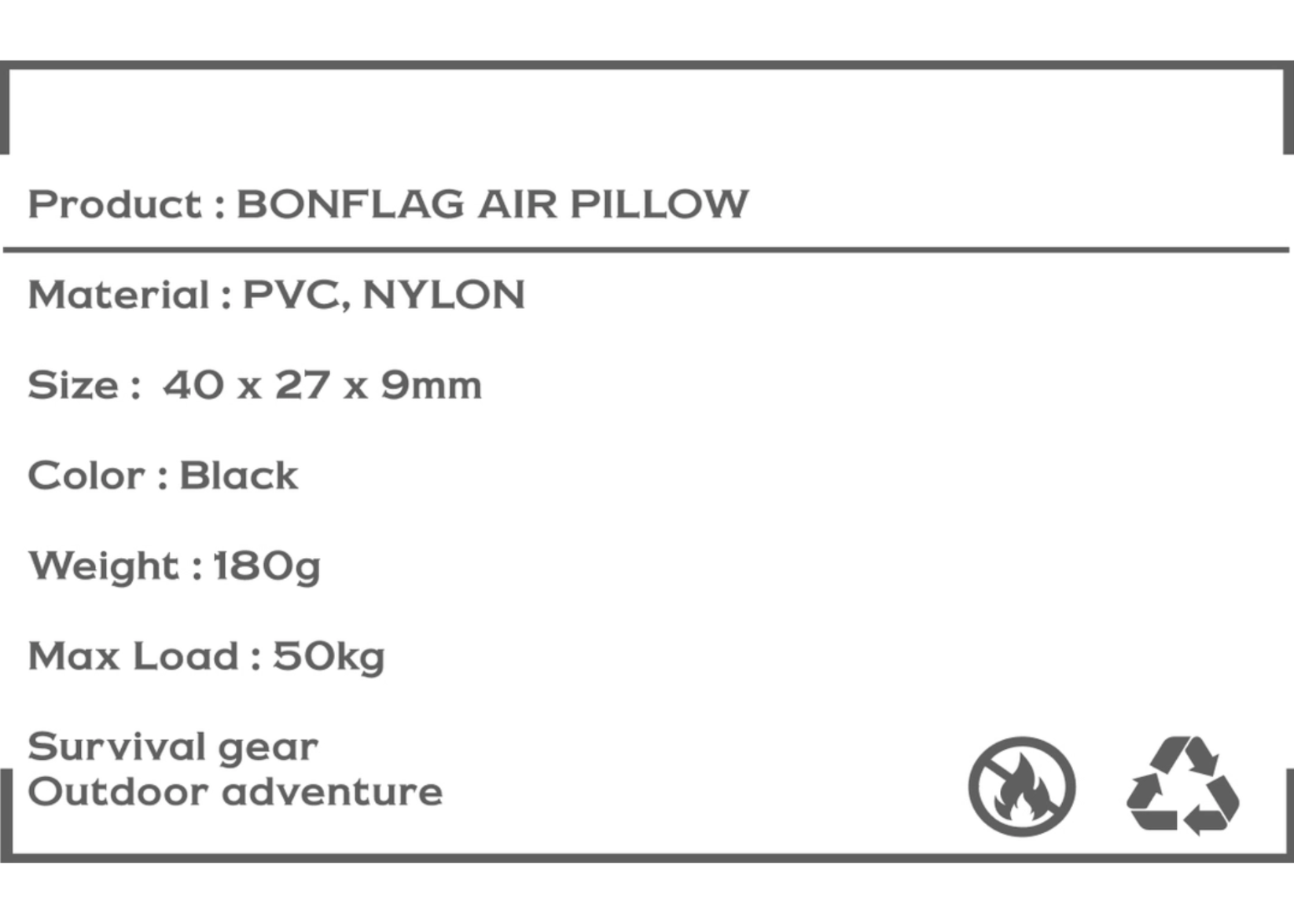 BONFLAG Air Pillow | Territory Task