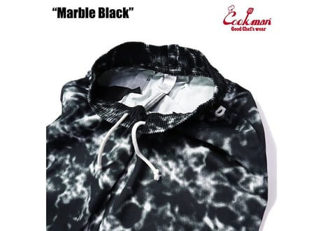COOKMAN シェフパンツ Chef Pants Marble Black [231-31803]