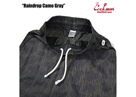 COOKMAN シェフパンツ Chef Pants Raindrop Camo Gray [231-41806]