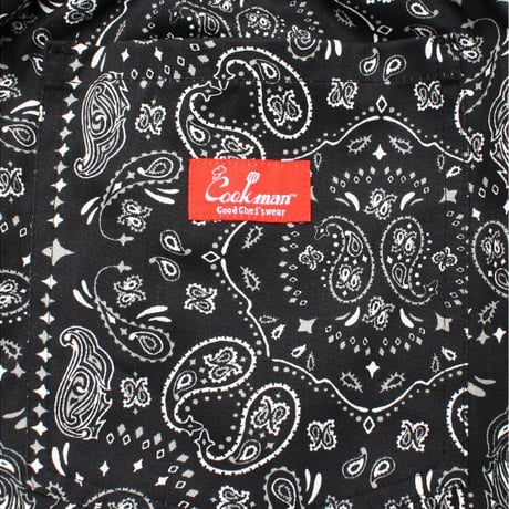 COOKMAN シェフパンツ Chef Pants Paisley Black [231-32832]