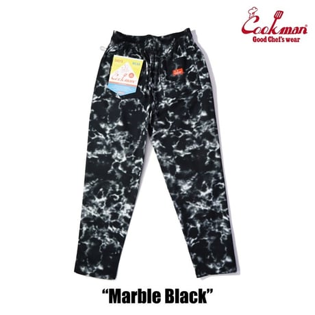 COOKMAN シェフパンツ Chef Pants Marble Black [231-31803]
