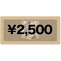 各種サービス購入用チケット ¥2,500