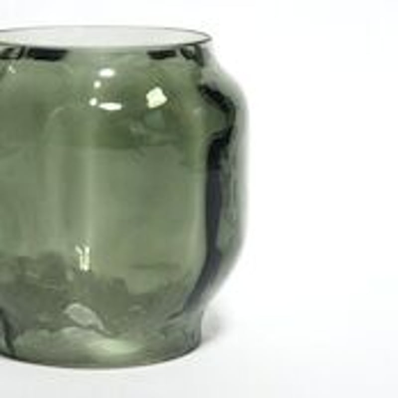 stock arts sway glass - green gray | Y's Camp M