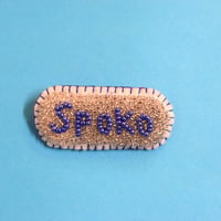 ハンドメイドブローチ　Spoko